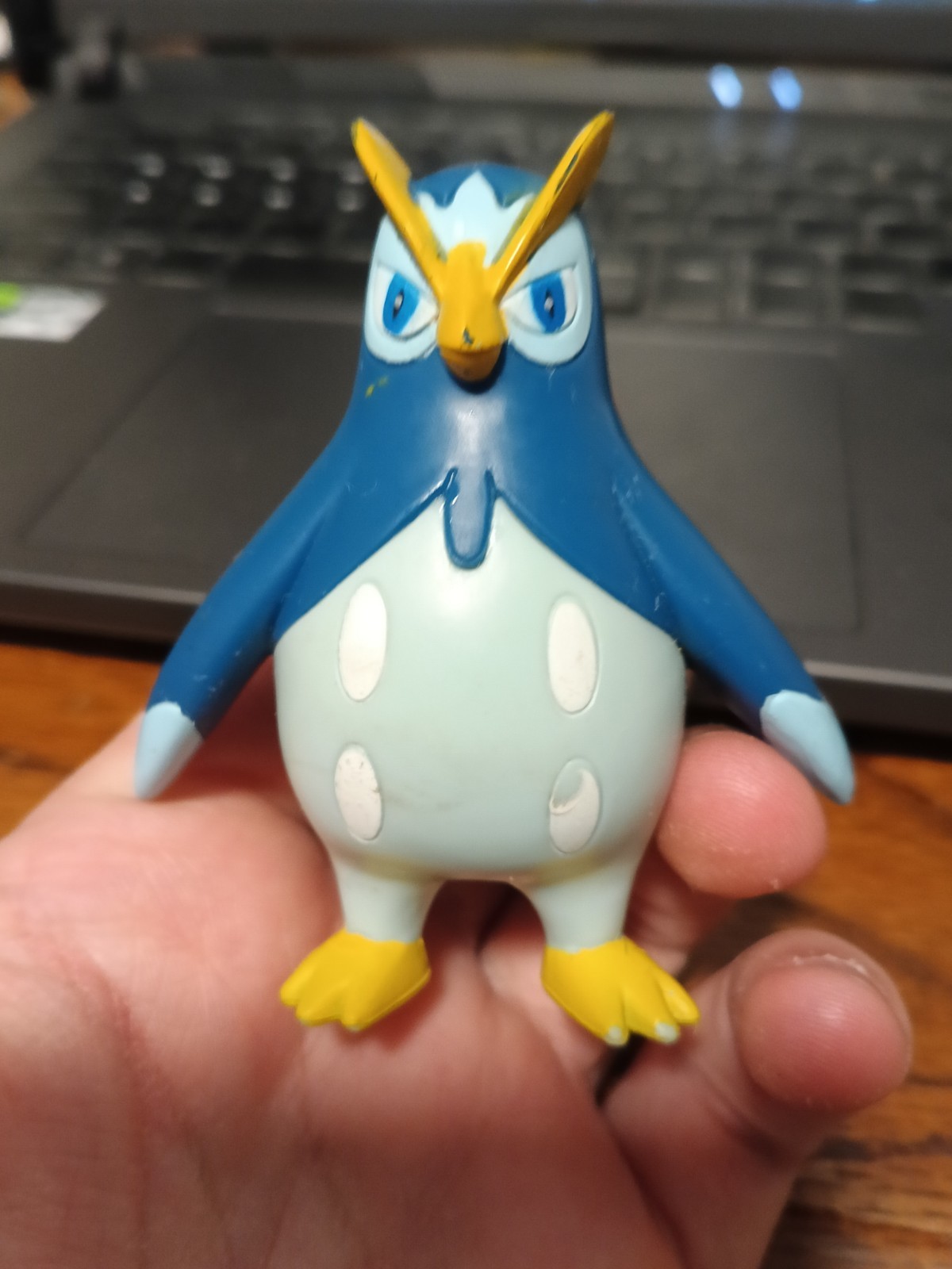 Vintage 2007 Nintendo Pokemon Jakks Gen 4 Prinplup Action Figure Kids Toy Anime