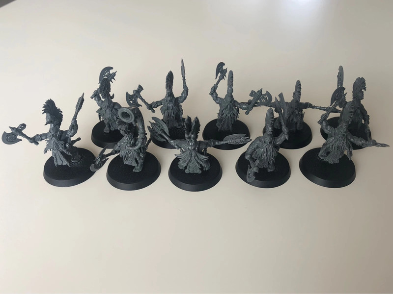10 Vulkites Berzerkers avec Armes de Pyracier Warhammer AOS Pyrotueurs Fyreslayers