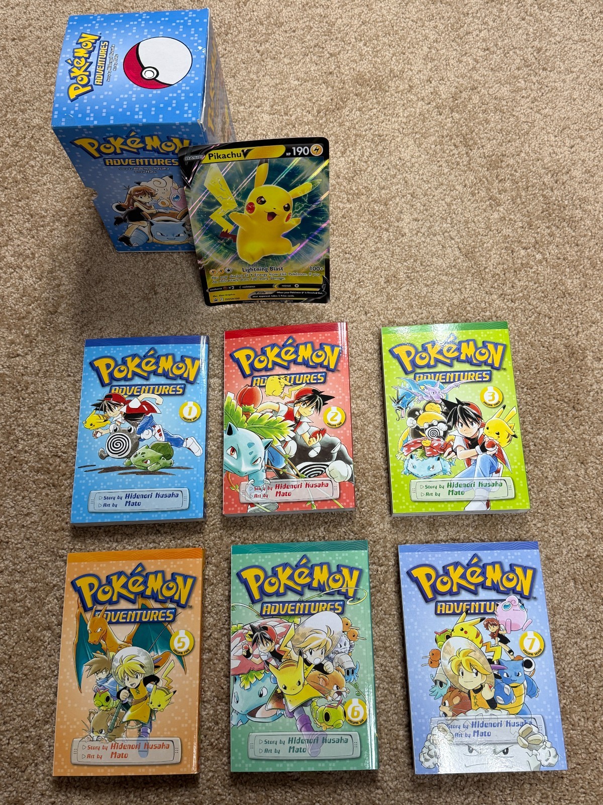 Pokemon Avventure Manga Box Set (1,2,3,5,6,7)
