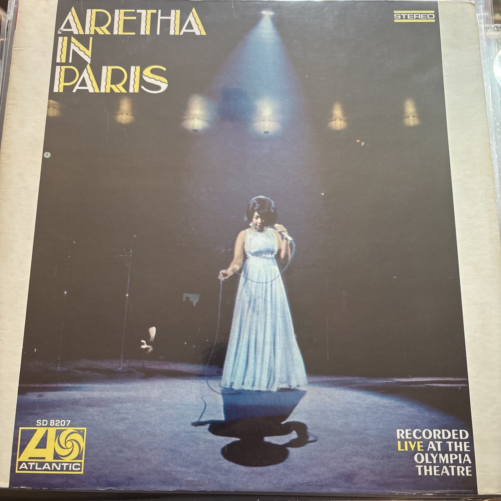 Aretha Franklin In Paris Atlantic Records 1st Edition Stereo LP