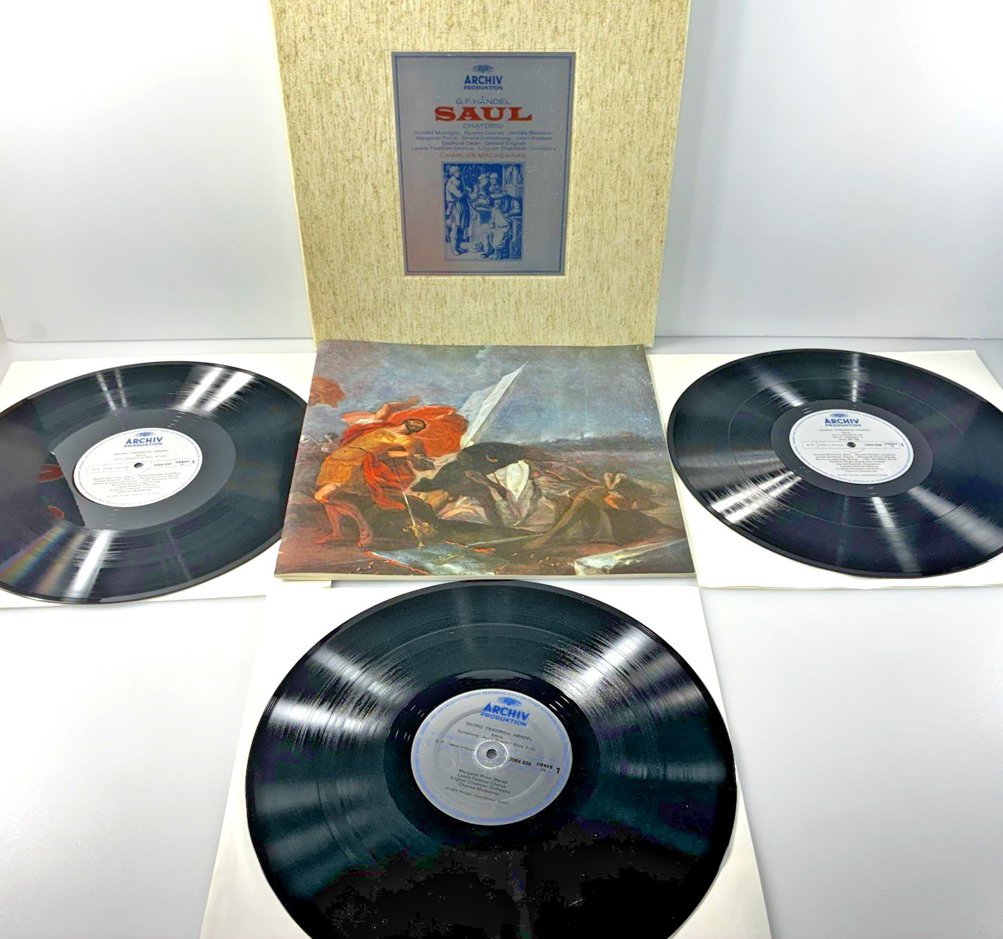 George Frideric Hande's oratorio "Saul" Vintage Collectible Vinyl 3 LP Box Set