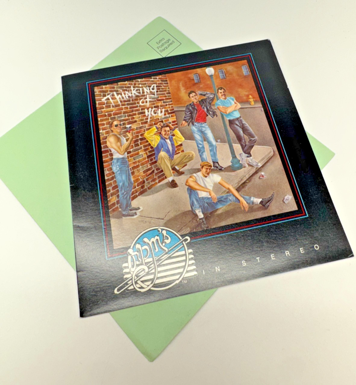 RPM'S IN STEREO 6.5" flexi-disc Thinking of You Record Greeting Card 1983