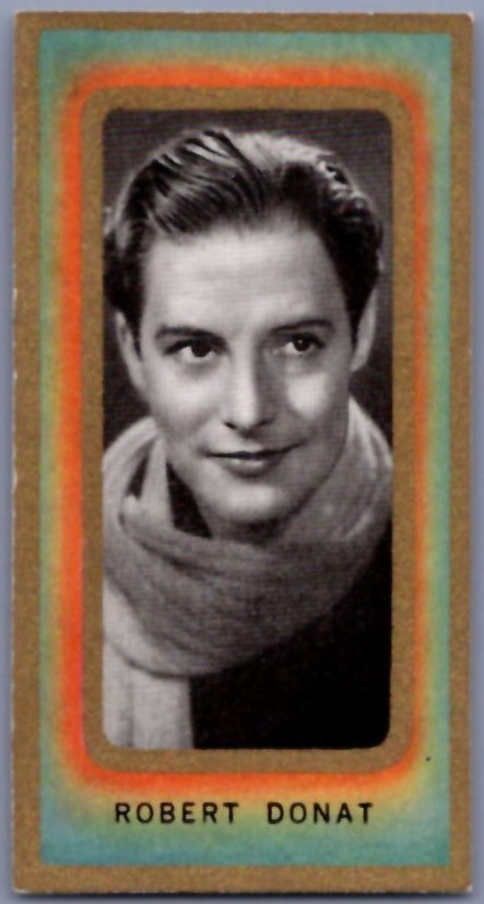 1938 Carreras Film Favourites - Robert Donat #20 - *EX*