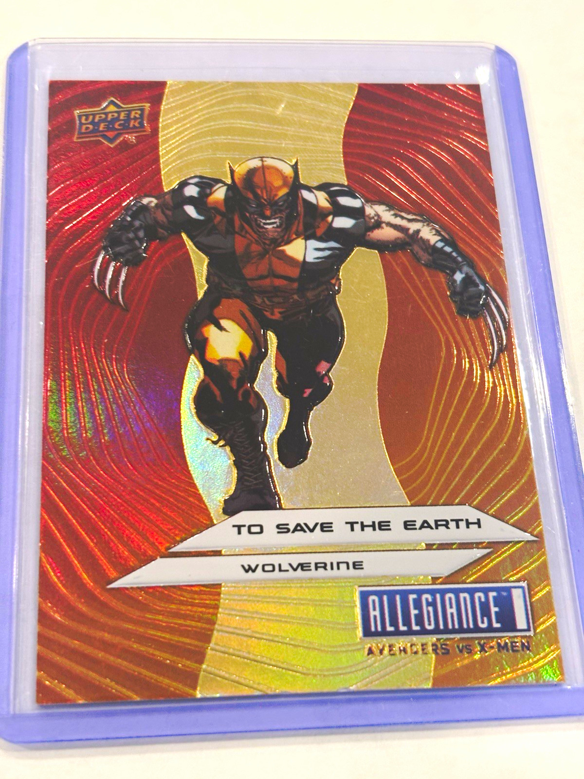 Upper Deck Allegiance Avengers vs X-Men Wolverine "To Save The Earth" #78 SP