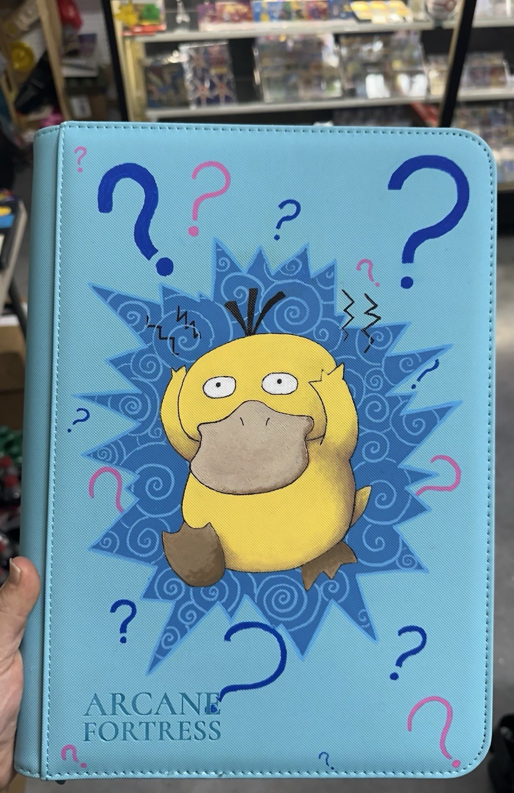 Raccoglitore Pokemon dipinto a mano raccoglitore con cerniera 9 tasche per Pokémon TCG
