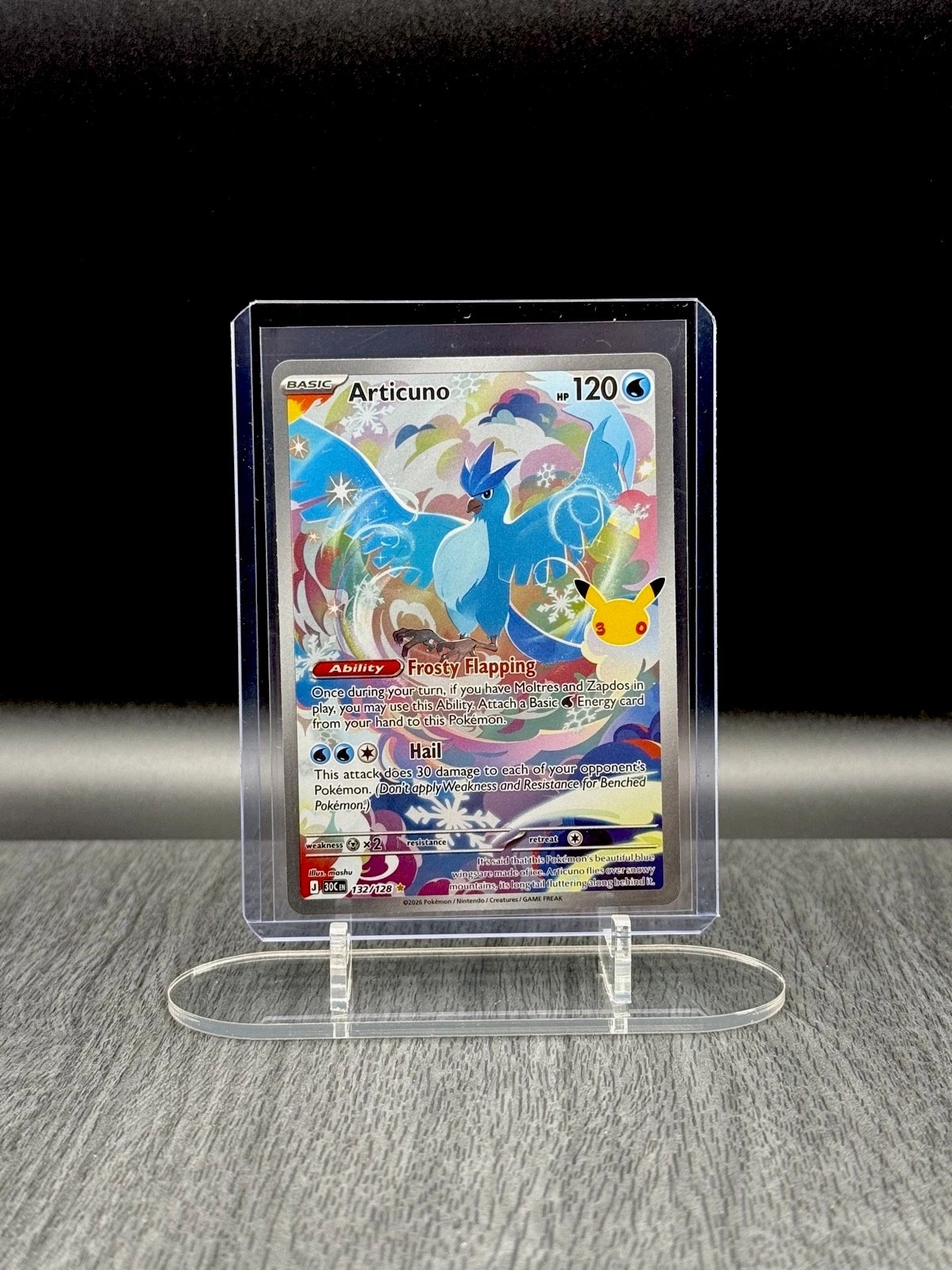 Articuno 132/128 Me: 30th Celebration Holo Pokemon