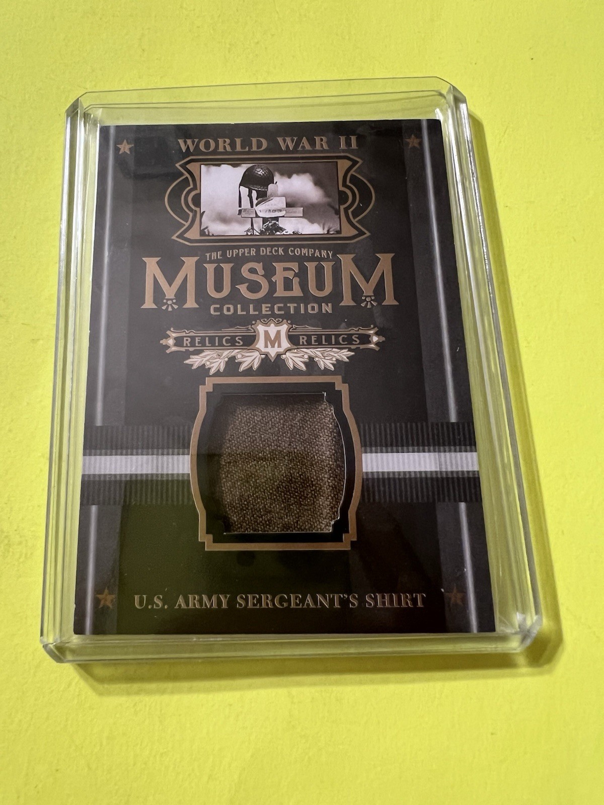 2017 Upper Deck Goodwin Champions Museum Collection World War II Relics Shirt Sg