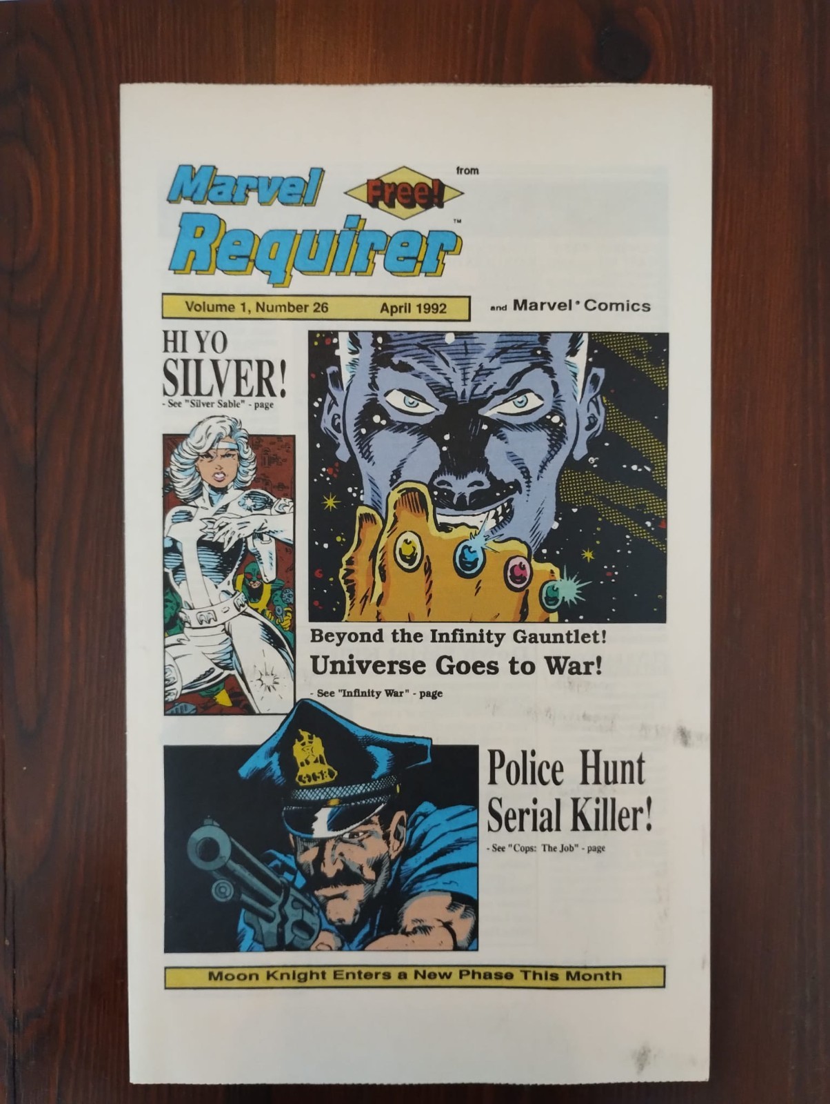 MARVEL REQUIRER Volume 1, Numero 26 - Aprile 1992 RARE! Marvel, spiderman