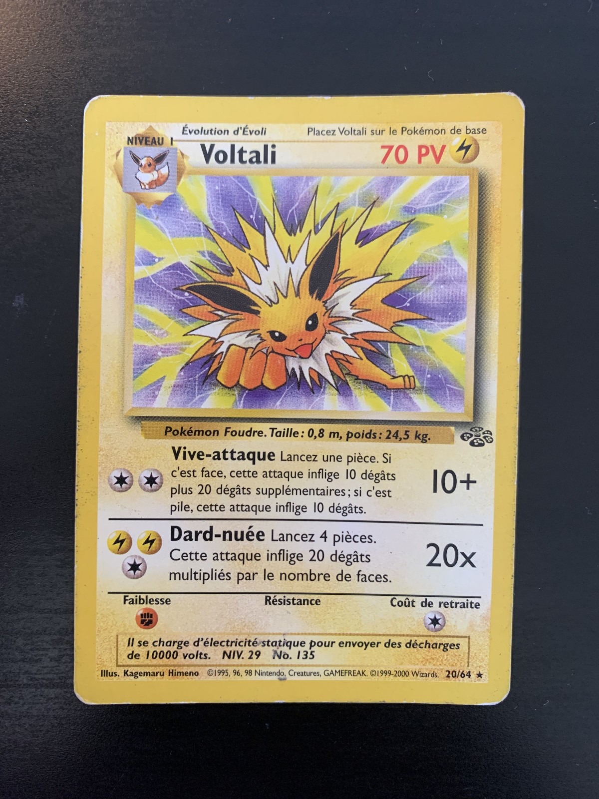 Carte Pokémon : Voltali 20/64 Jungle Wizards Française