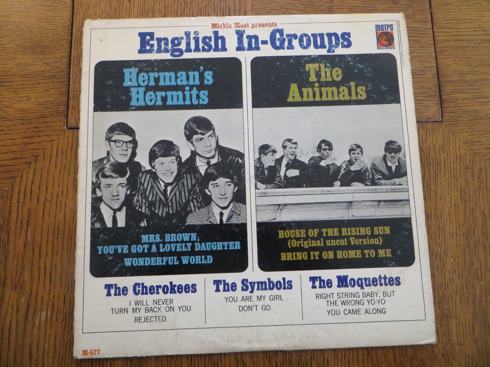 Various – English In-Groups - 1966 - Metro Records M-577 Vinyl LP VG/F