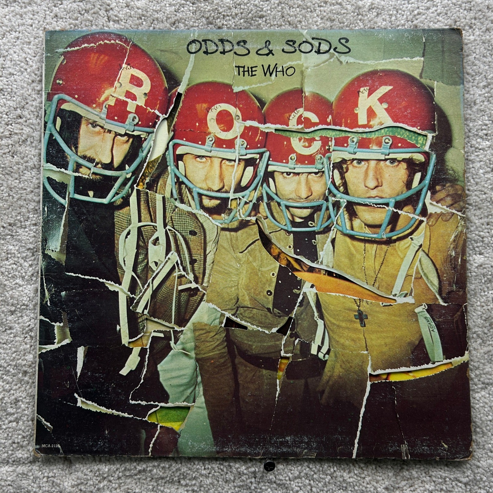 The Who Odds and Sods Vinyl LP 1974 MCA-2126 Die Cut Cover Insert