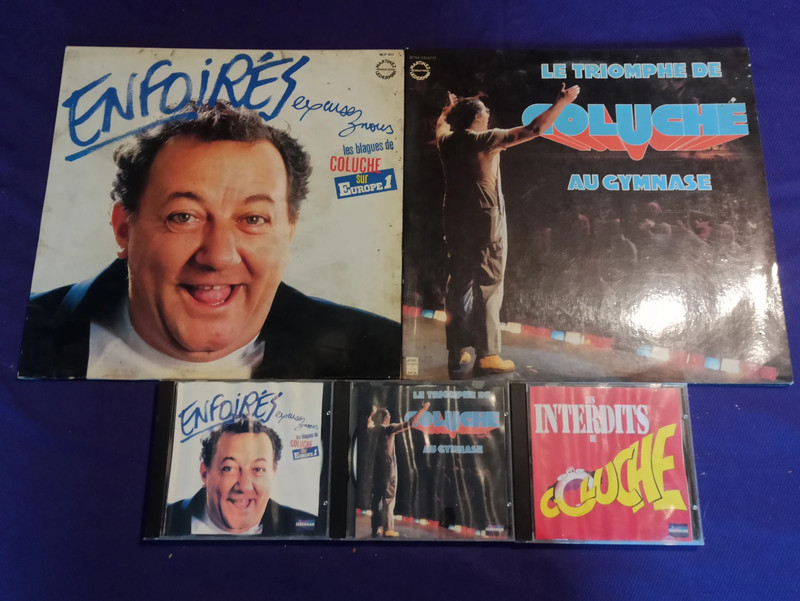 Lot de 5 disques, 2 vinyles 33trs et 3 CD