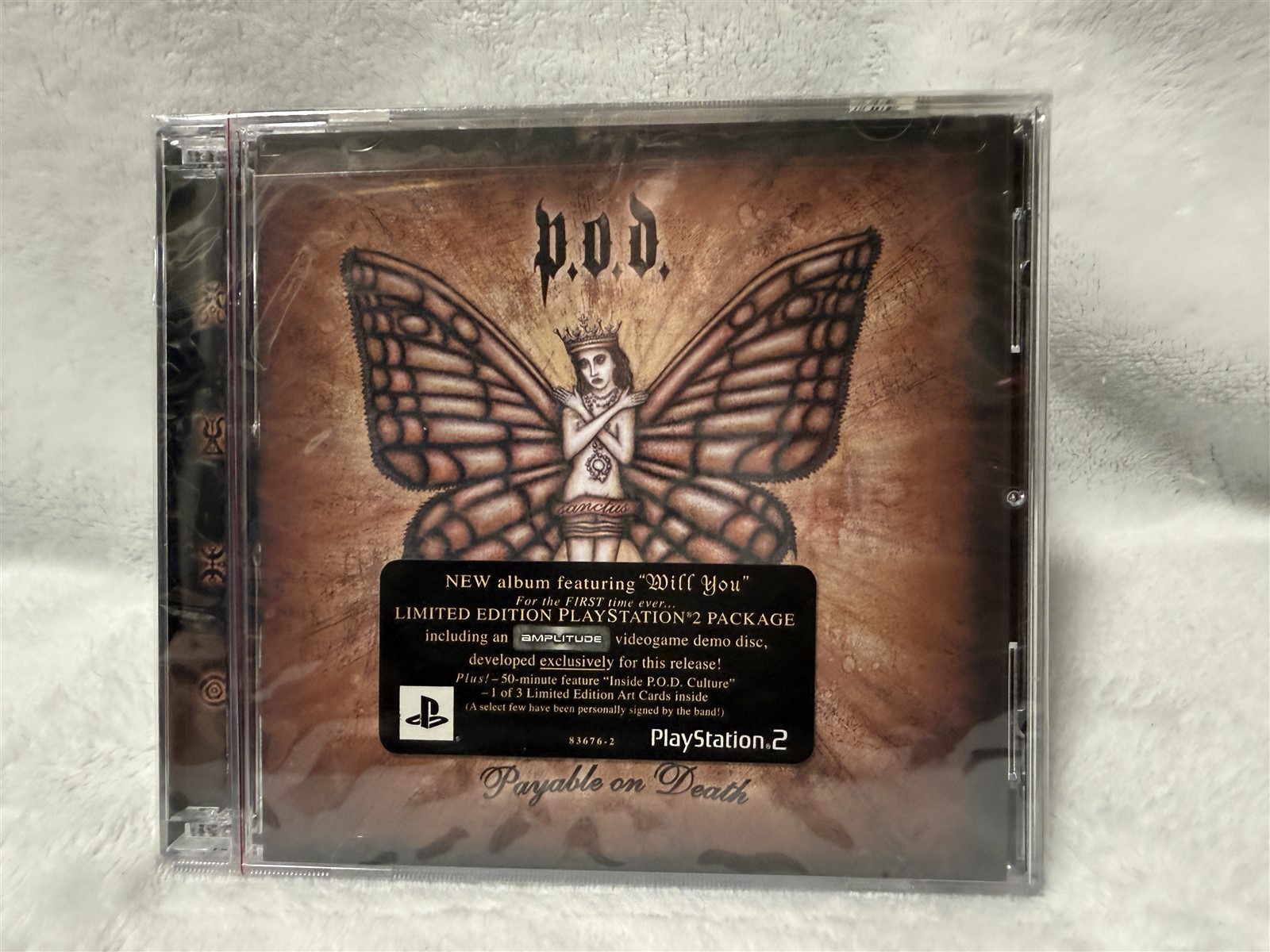 NEW SEALED CD P.O.D. PAYABLE ON DEATH - POD - LIMITED EDITION PS2 PACKAGE