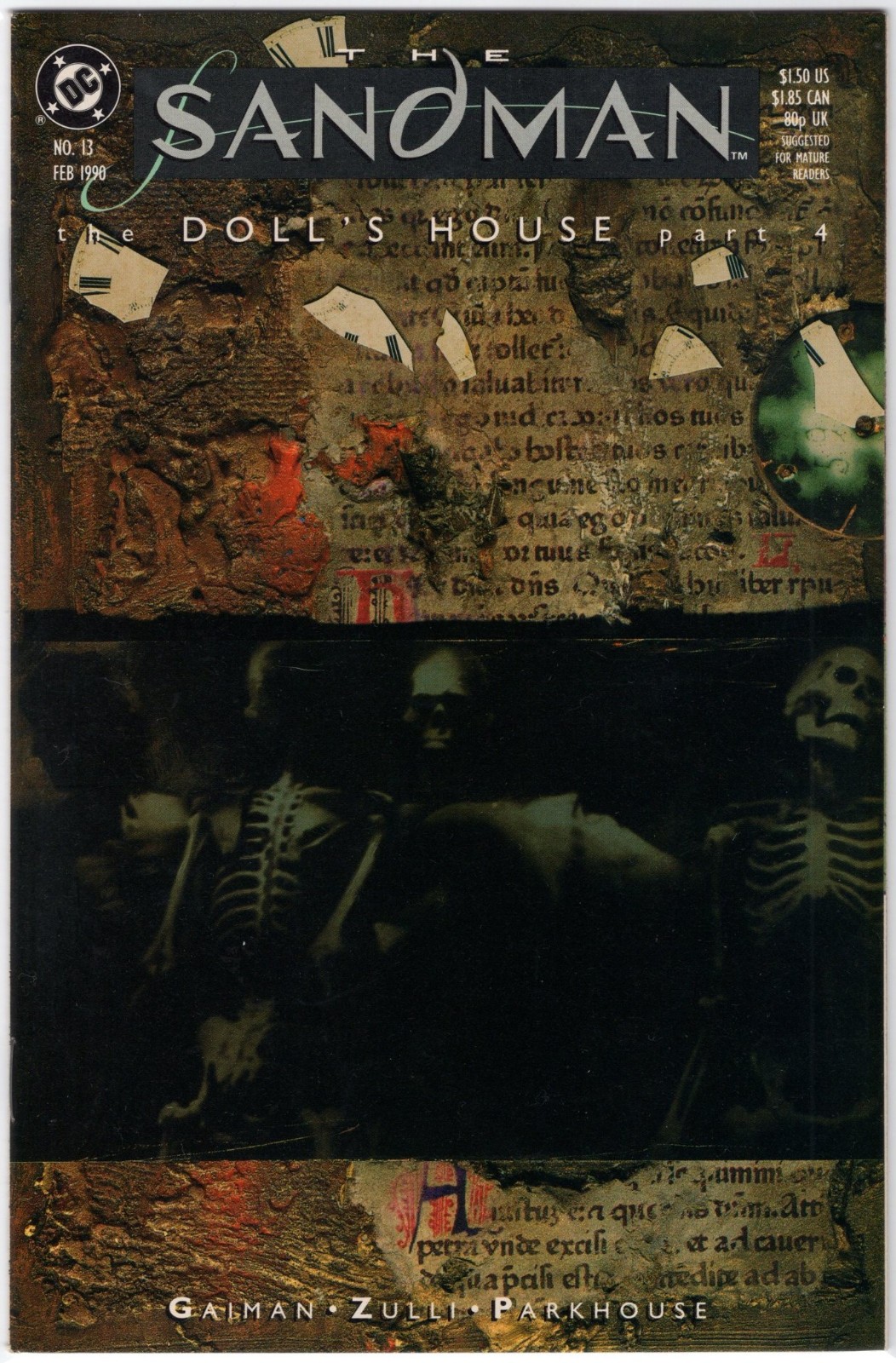 SANDMAN #13 (1° APPARIZIONE DI LADY JOHANNA CONSTANTINE) COPERTINA DAVE MCKEAN (A)