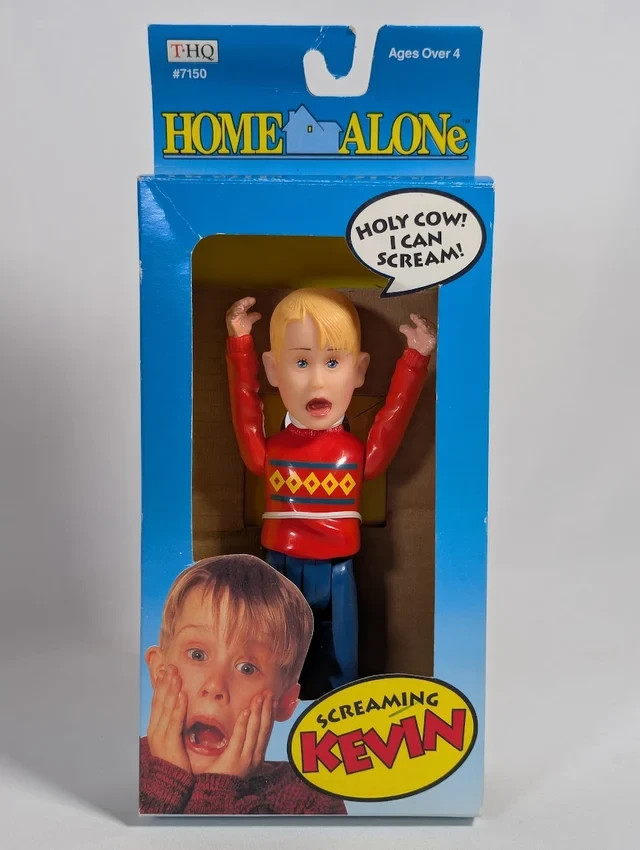 Home Alone Screaming Kevin 1991 THQ Modellino Vintage EFFETTO SONORO TESTATO