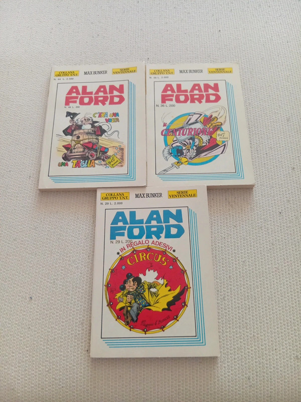 3 fumetti Alan Ford serie ventennale