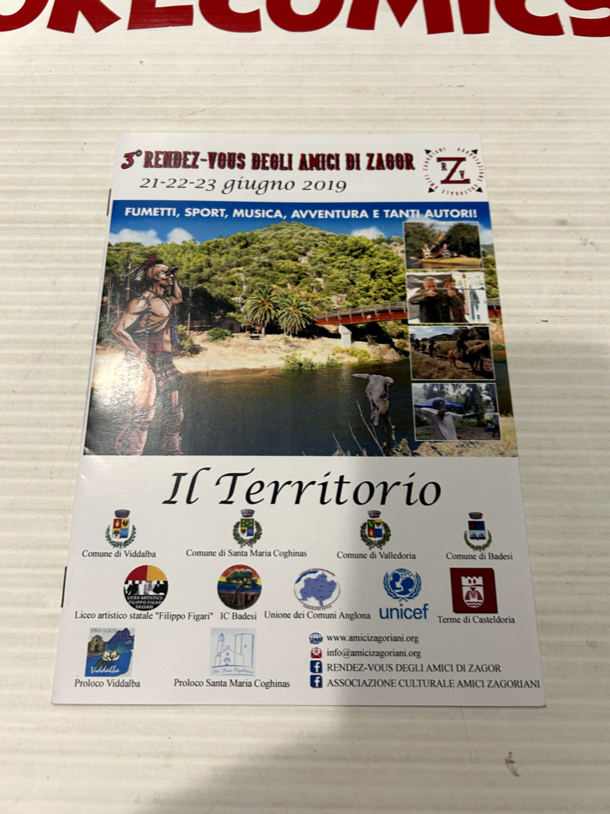 OPUSCOLO PUBBLICITARIO DEL 3° RENDEZ-VOUS DEGLI AMICI DI ZAGOR GIUGNO 2019  A66