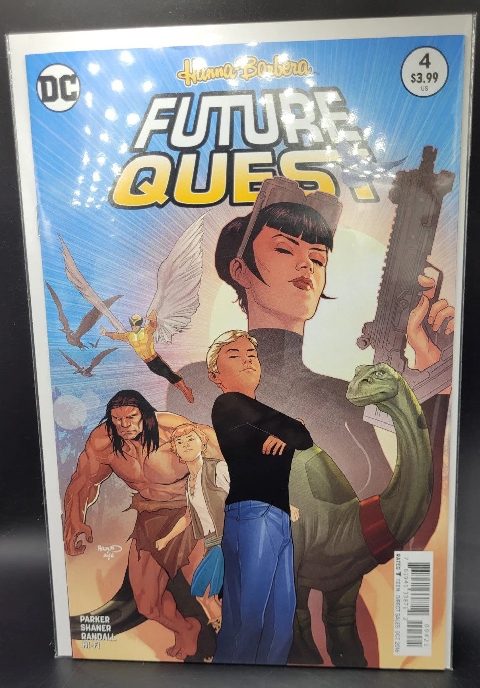 Future Quest 4 Variant B Paul Renaud DC 2011 High Grade Boarded