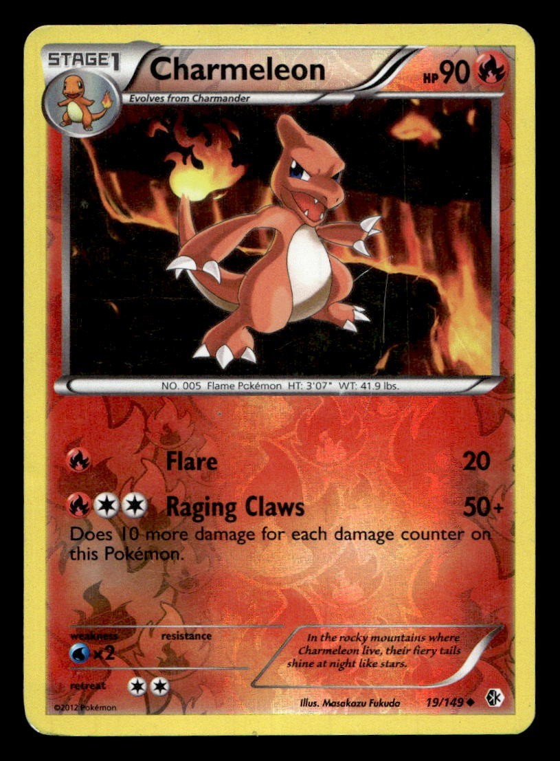 Charmeleon 19/149 Confini Non Comuni Attraversati Pokemon Reverse Holo MP/HP