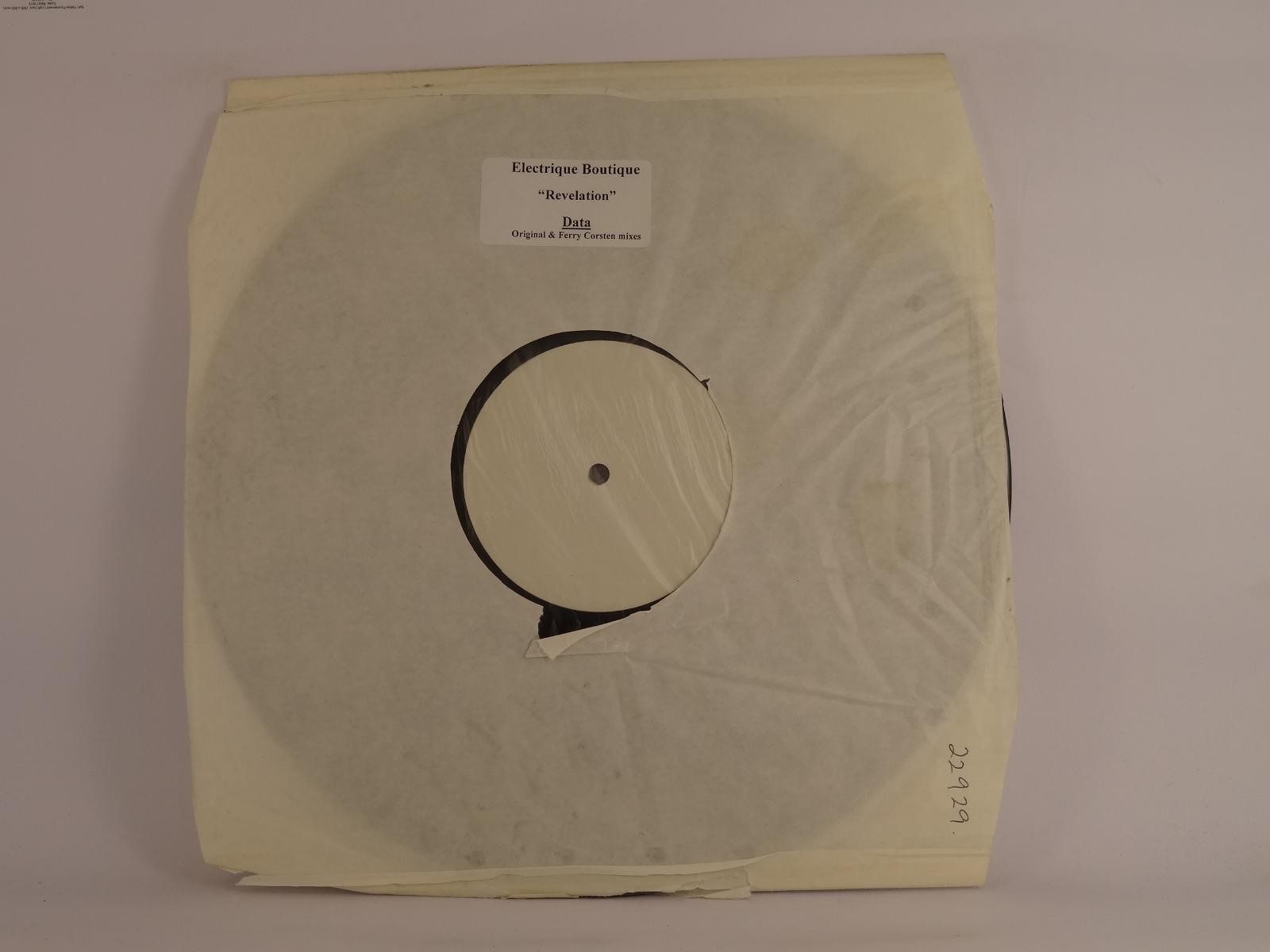 ELECTRIQUE BOUTIQUE REVELATION (B) 2 Track 12" Single 