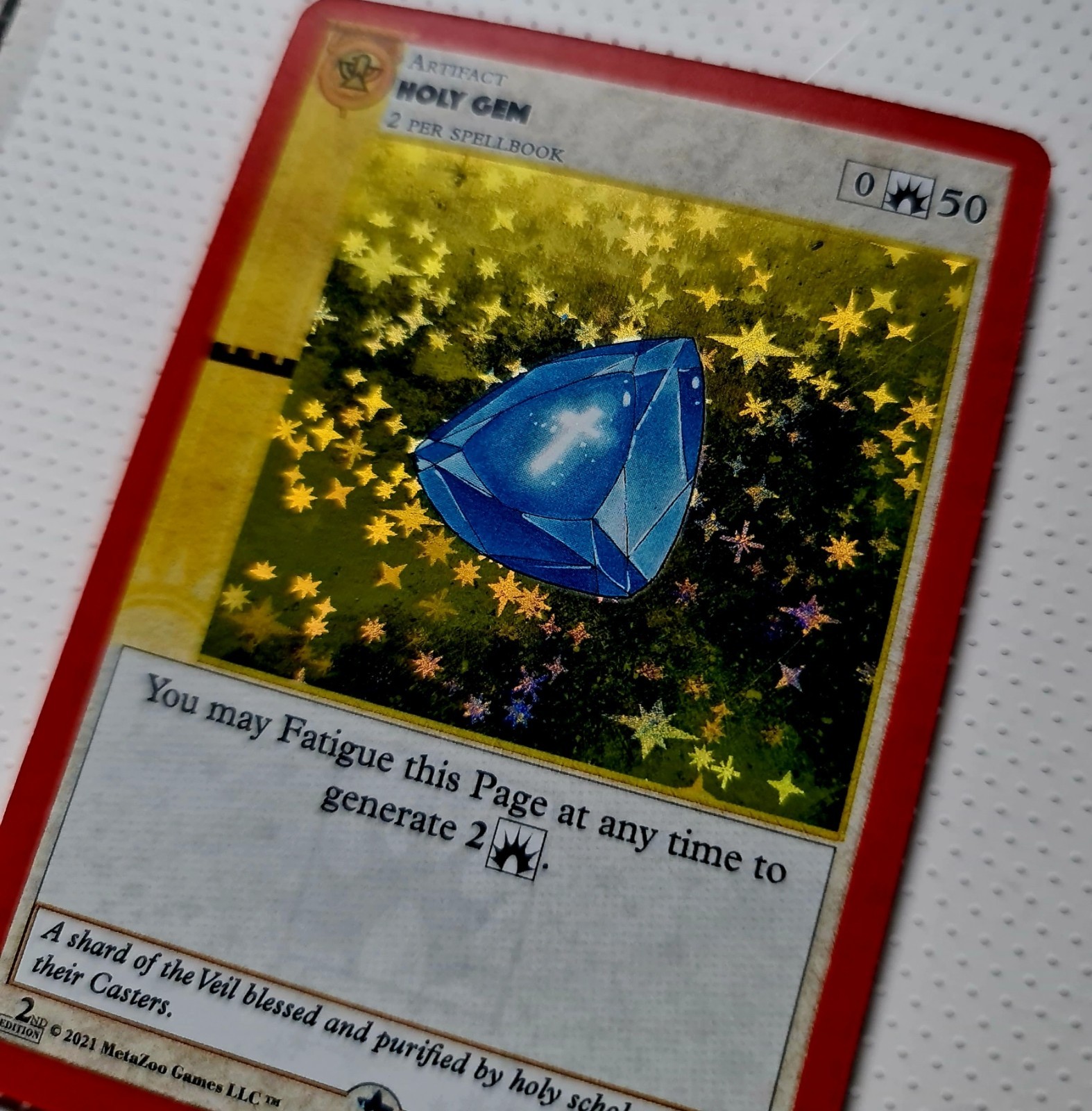 MetaZoo 2021 2nd Edition - Holy Gem Holo Foil Gold