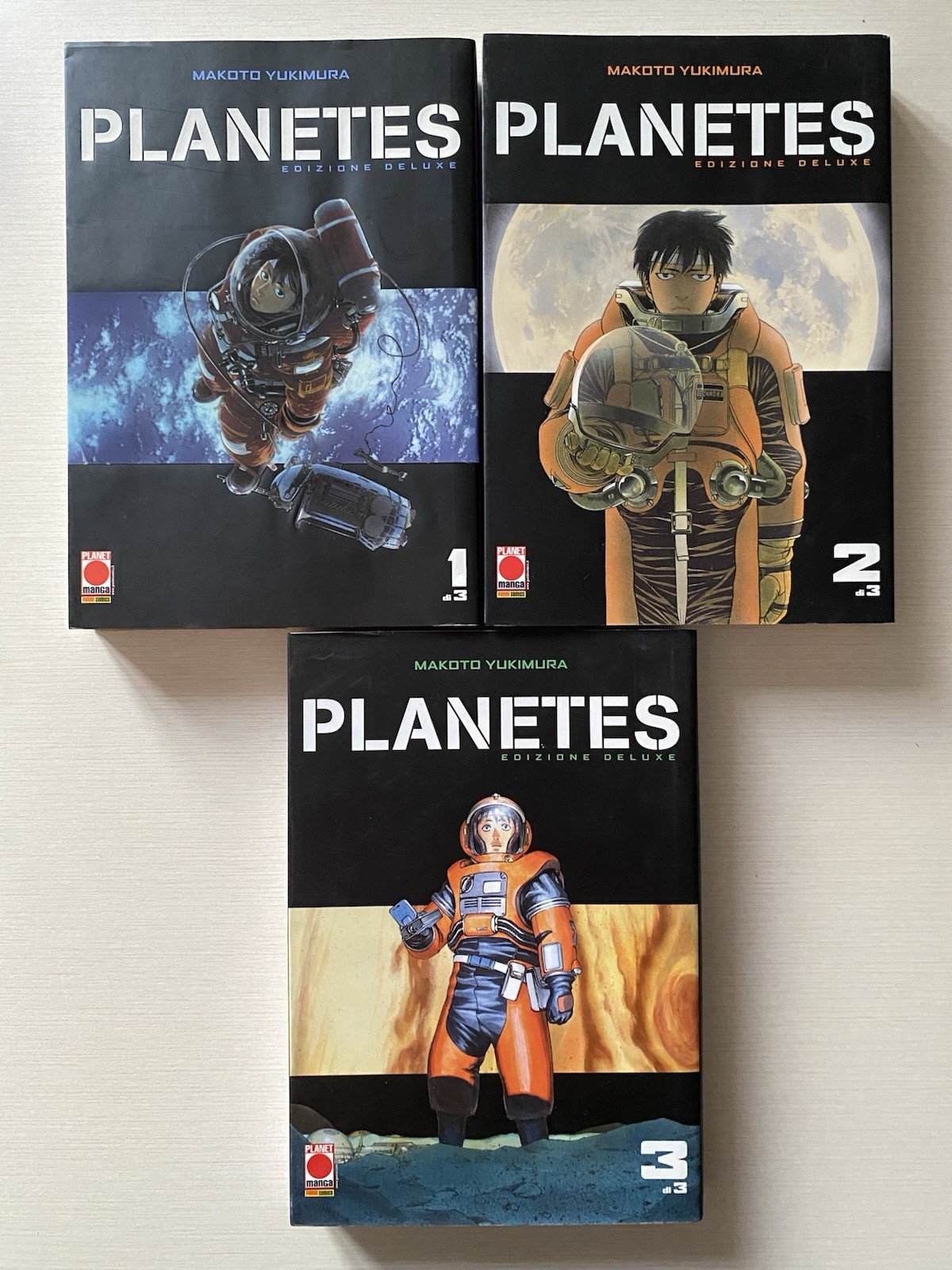 Planetes Deluxe 1-3 serie completa Makoto Yukimura planet manga italiano