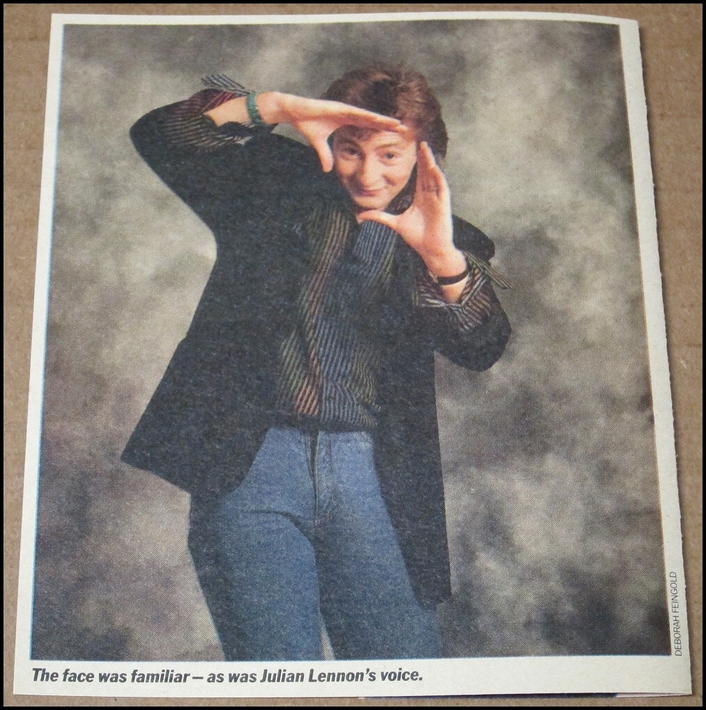 1985 Julian Lennon Rolling Stone Magazine Clipping Photo & Profile Hey Jude