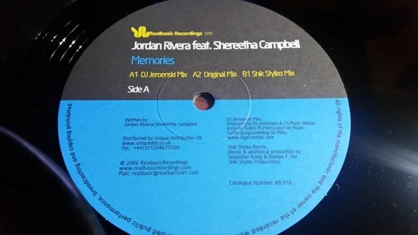 Vinilo Jordan Rivera - Memories