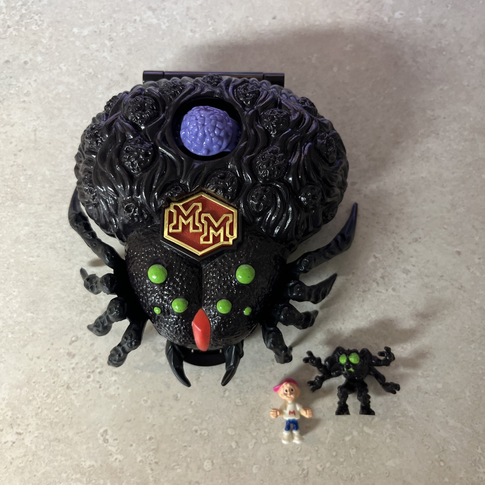 1992 Mighty Max Trapped by Arachnoid Doom Zone Spider - Completo al 100%