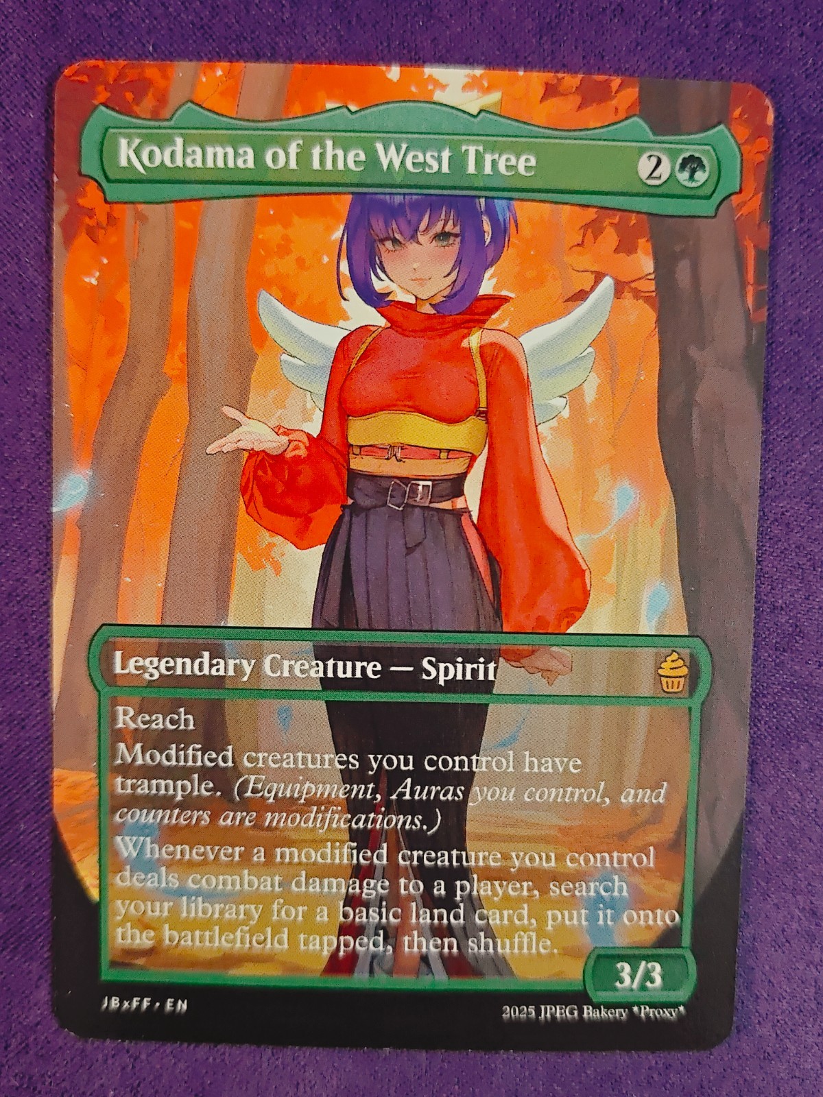 Scheda di prova Kodama of the West Tree MTG Fan Art Anime