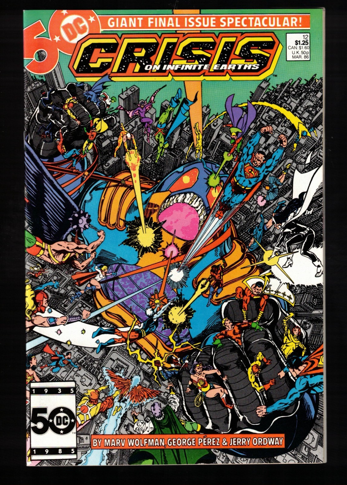 Crisi sulle Terre Infinite #12 Gigante Edizione Finale 1986 VF+ DC Comic
