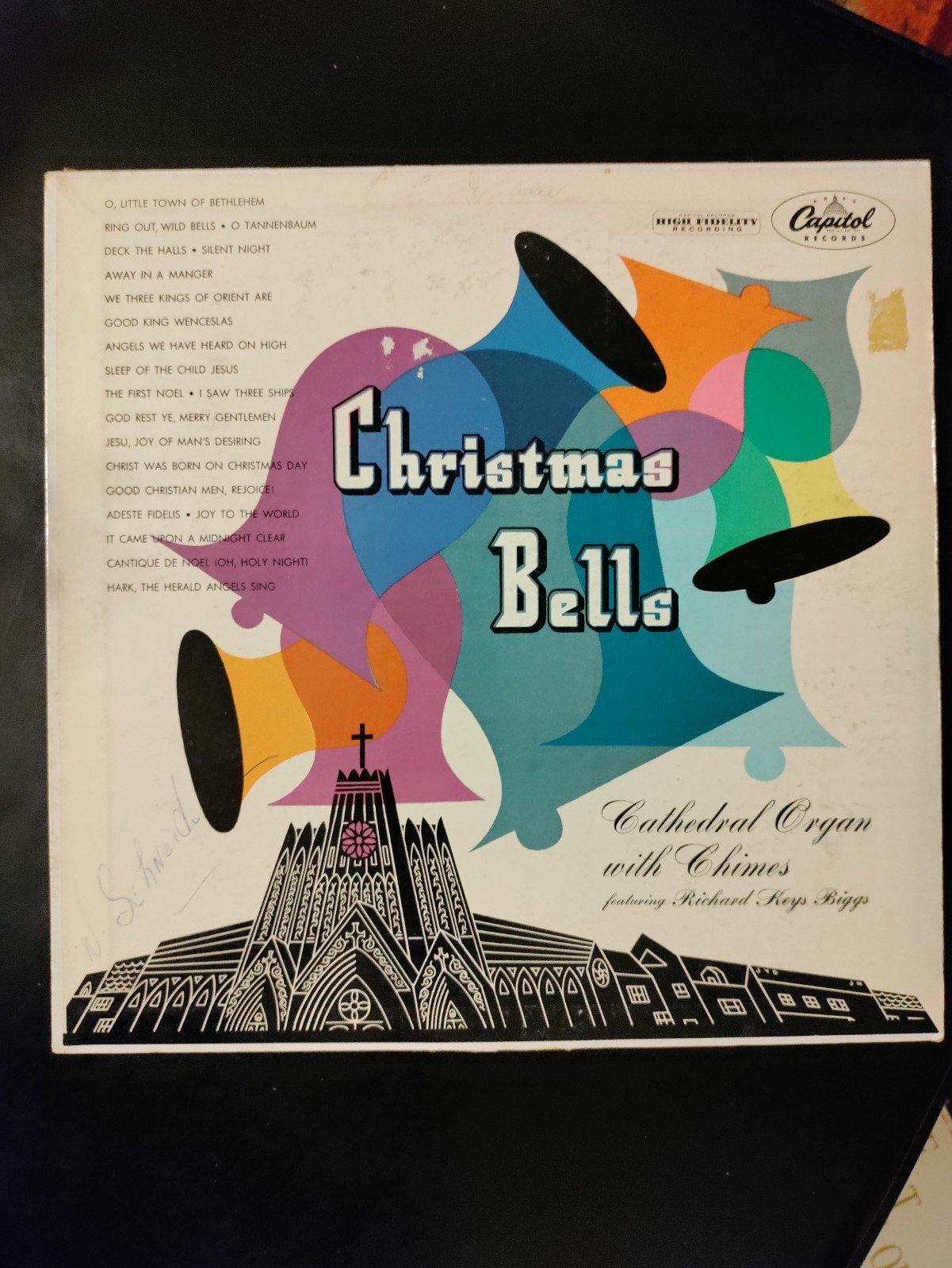 Richard Keys Biggs - Christmas Bells - Cathedral Organ with Chimes - LP Capitol