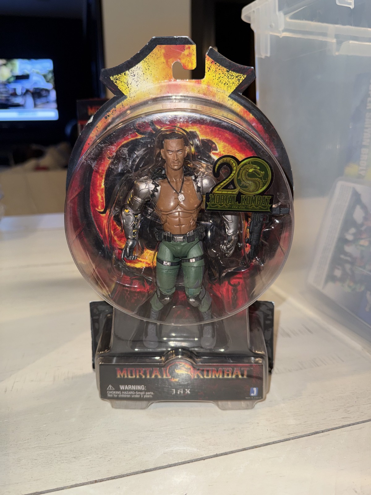 Figurina Mortal Kombat JAX Jackson Briggs 20° Anniversario Jazwares 2012 NUOVA