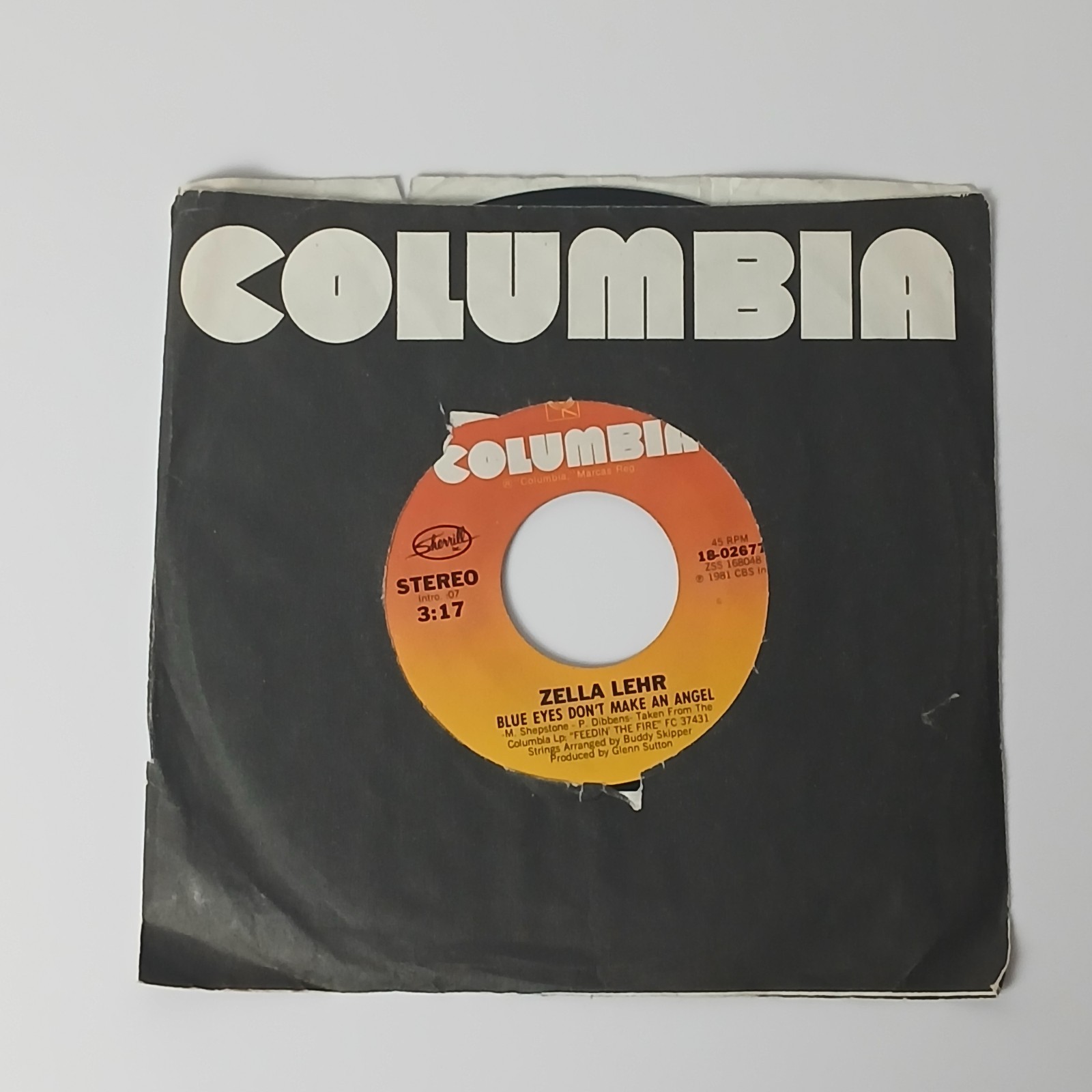 Zella Lehr – Blue Eyes Don't Make An Angel 45 rpm record