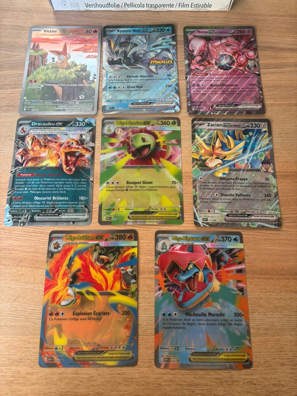 Lot de 8 cartes Jumbo