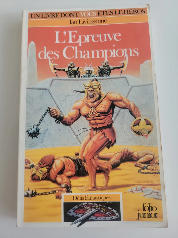 Livre dont vous êtes le héros l'épreuve des champions