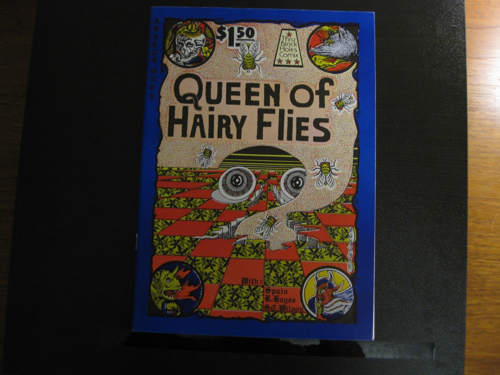 Queen of Hairy Flies - Thru Black Holes Comix 1984 - Fine+ condition.