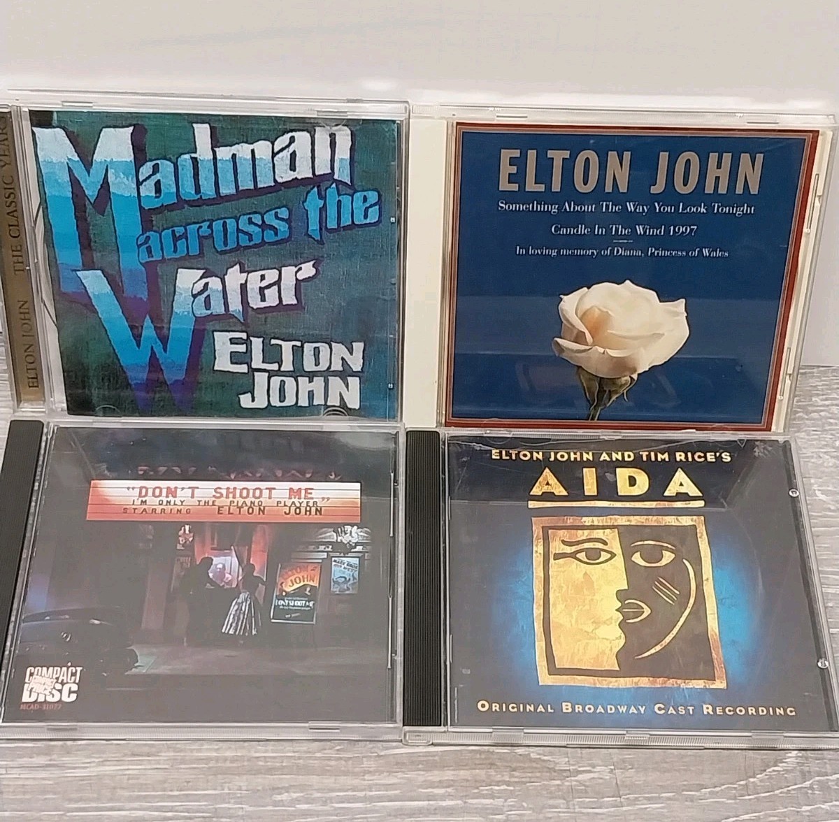 Elton John CD Lot Madman Across The Water AIDA ++
