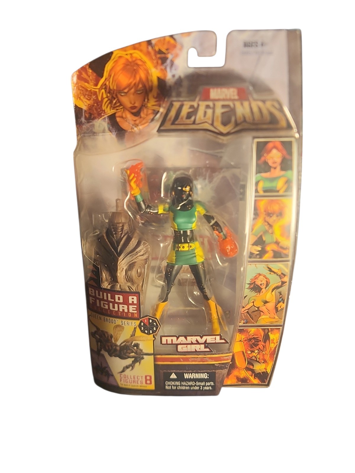 CHASE 2007 Marvel Legends MARVEL GIRL QUEEN BROOD Series HASBRO Build A Figure