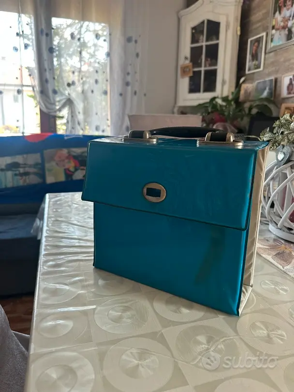 Valigetta porta dischi vintage