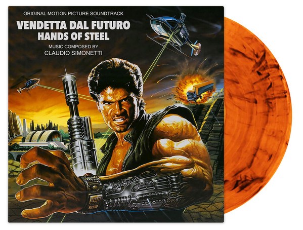 Claudio Simonetti Hands of Steel (Vendetta Dal Futuro) (Orange Vinyl) LP Vinyl