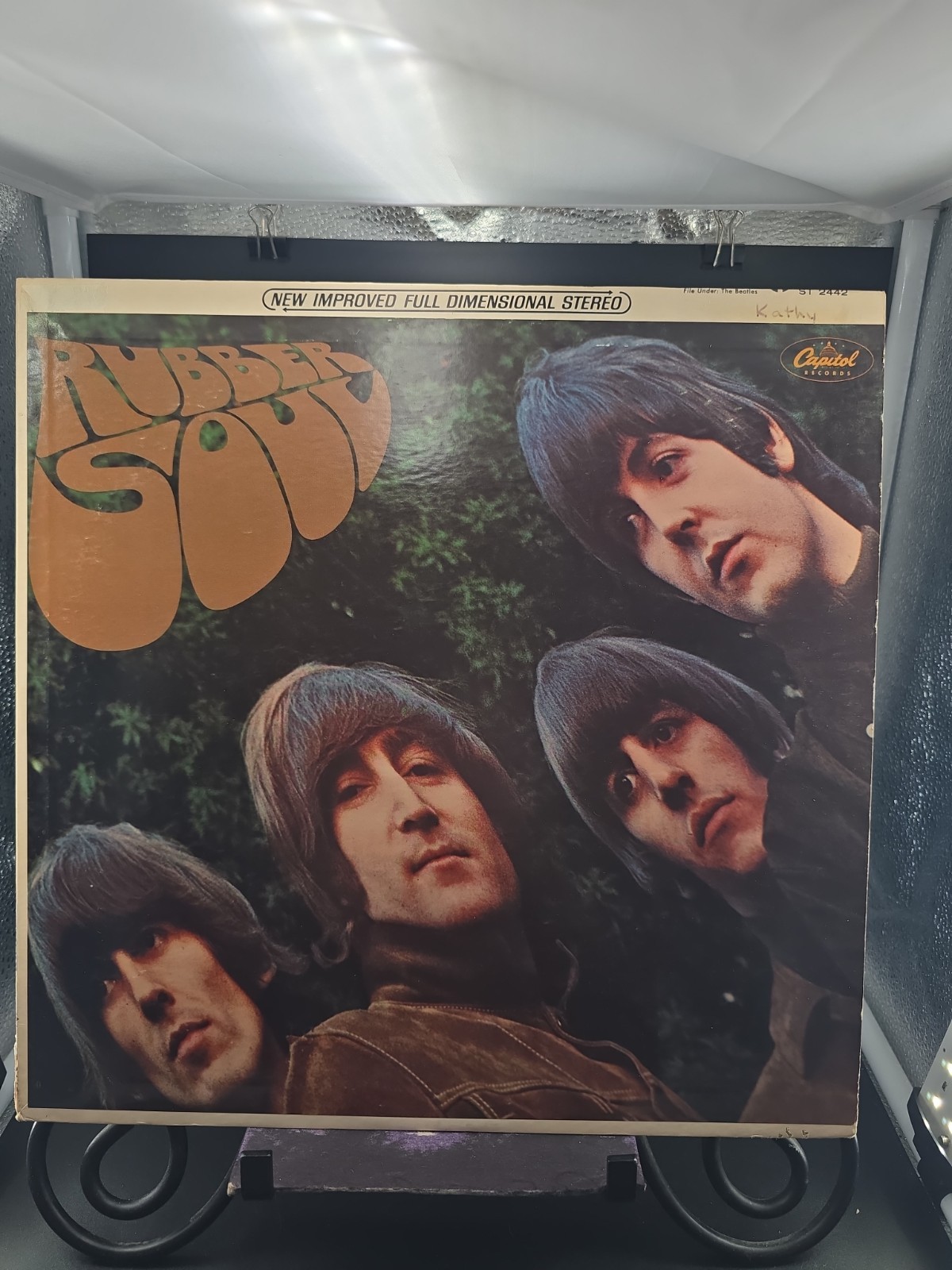 THE BEATLES RUBBER SOUL 1966 LP Capitol ST-2442 Stereo LA Repress VG/VG 