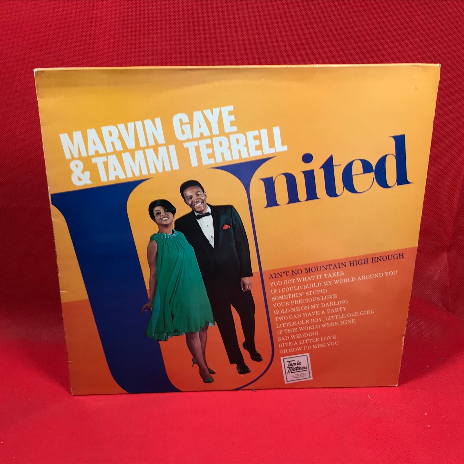 MARVIN GAYE & TAMMI TERRELL United 1982 vinyl LP Ain't No Mountain High Enough