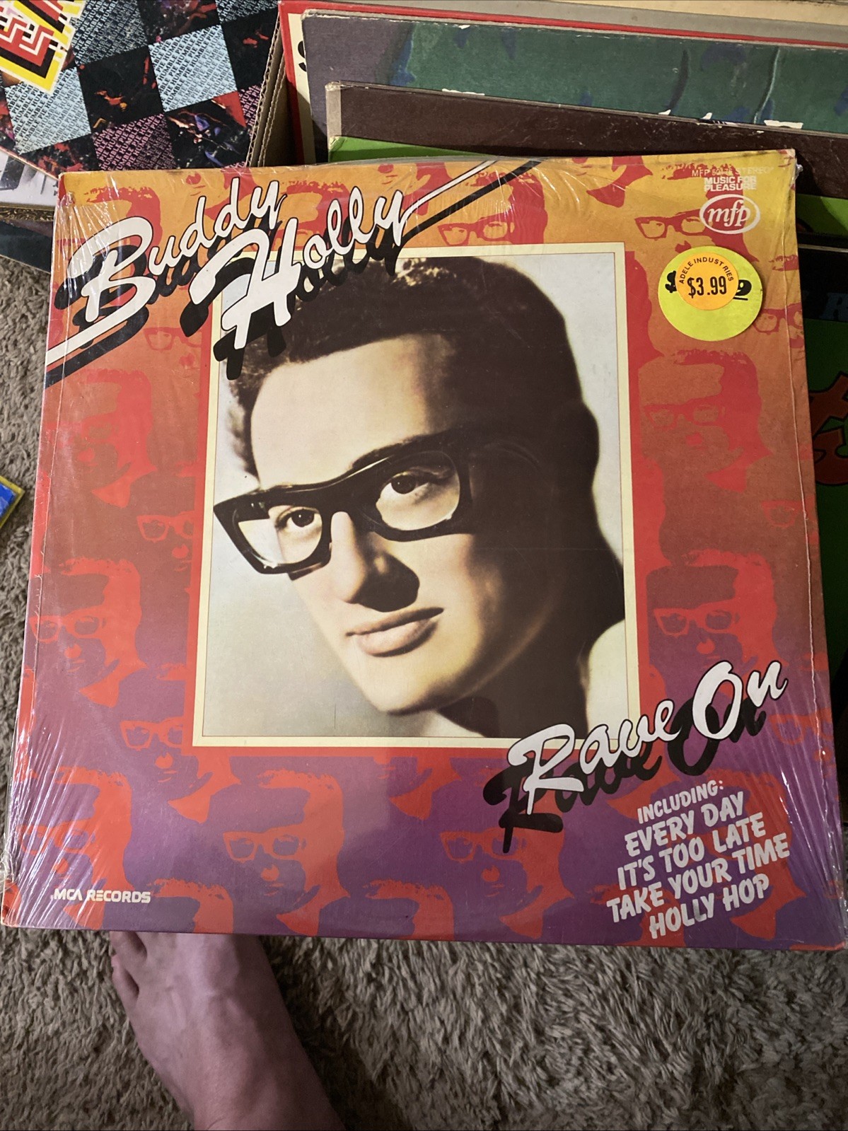 BUDDY HOLLY RAVE ON UK 1975 MFP 50176 Various Compilation FACTORY SEALED