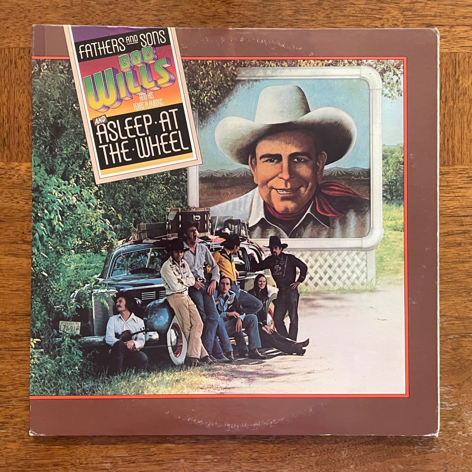 Bob Wills & his Texas Playboys & Asleep at the Wheel Fathers & Sons Country 2LP