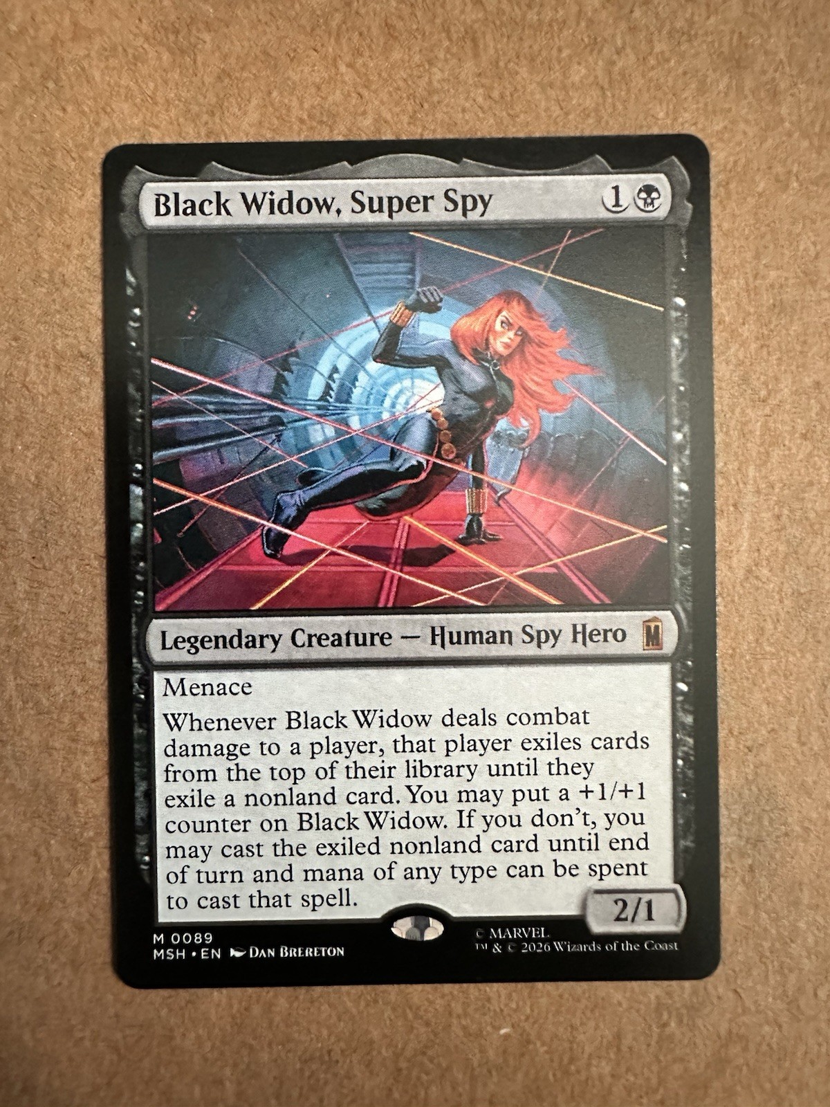 Magic: The Gathering: Vedova Nera, Super Spy - Marvel Super Heroes 0089 LP