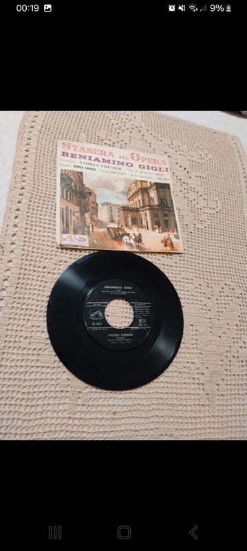 Vinile 45 giri, Beniamino Gigli, Andrea Chenier,  1956