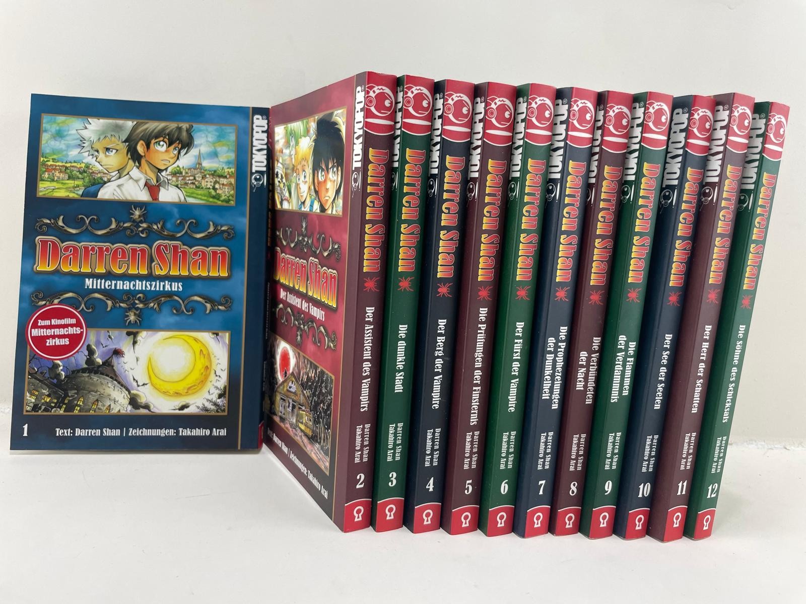 Darren Shan 1-12 set completo, manga fantasy, buone condizioni, italiano,