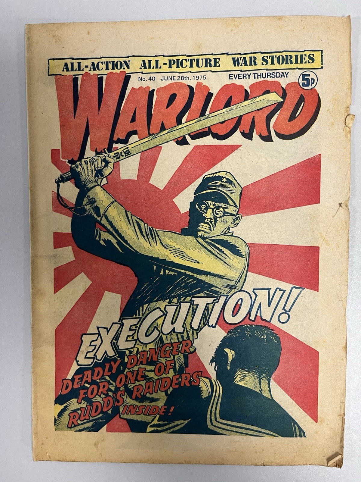 Warlord Comic No# 40 June 28th 1975 FN