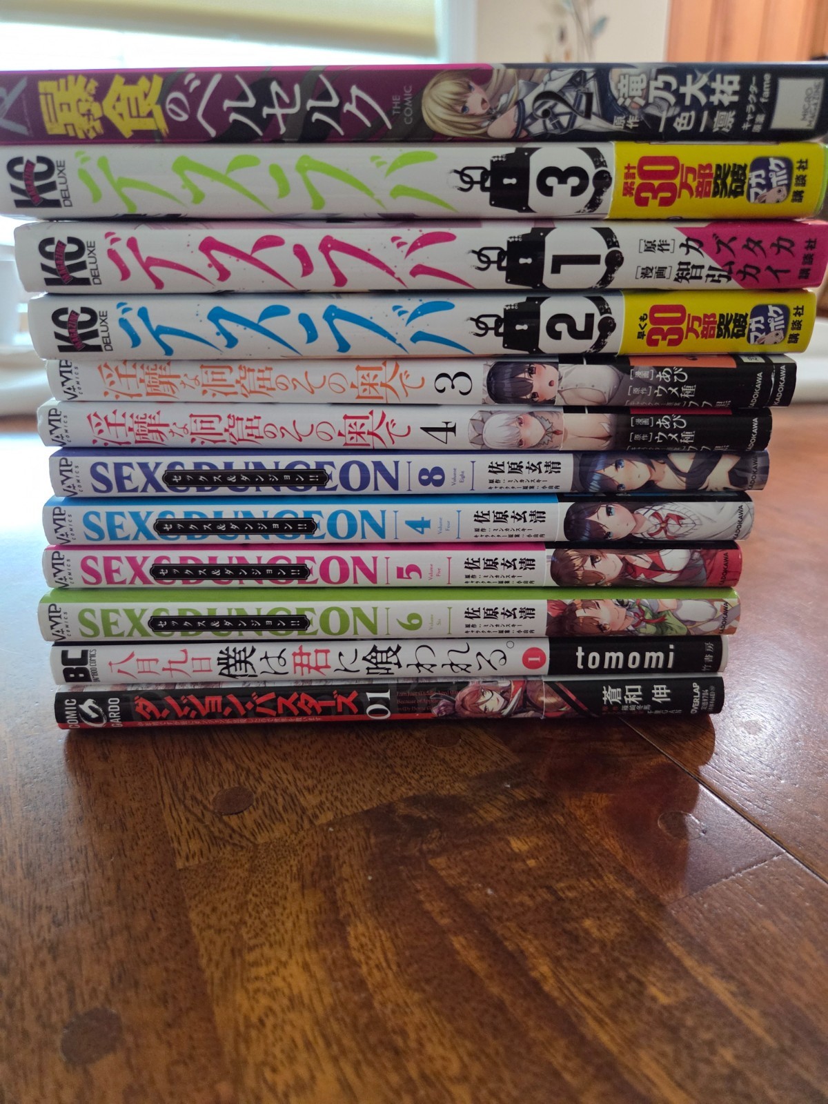 Lingua Giapponese Lotto di (12) Ottime Condizioni Dungeon Manga Maturi